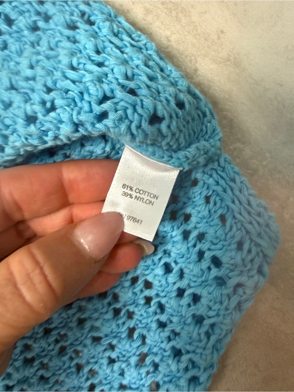 J. Jill sweater Blue Open stitch knit Aegean pullover sweater - Picture 9 of 12
